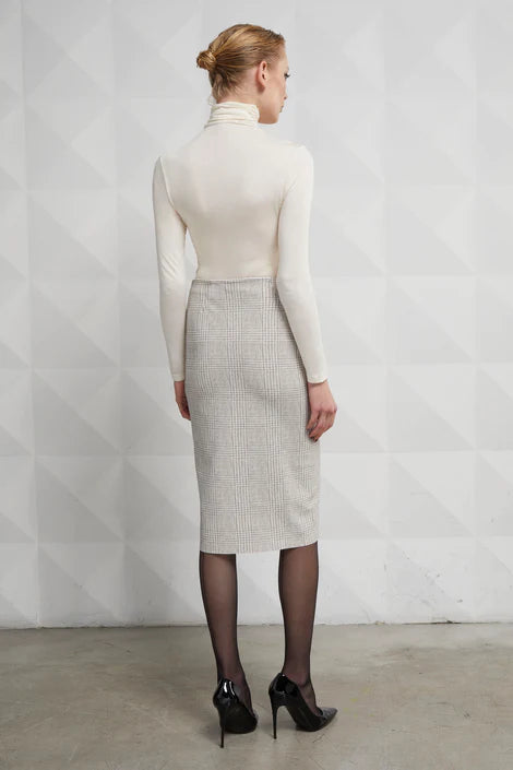 Ammar Printed Skirt - Snowy Glen Plaid