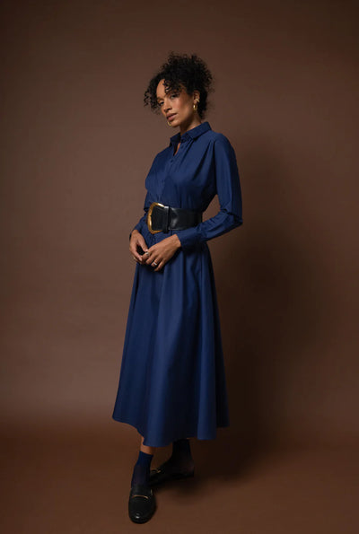 The Feminine Dress - Navy