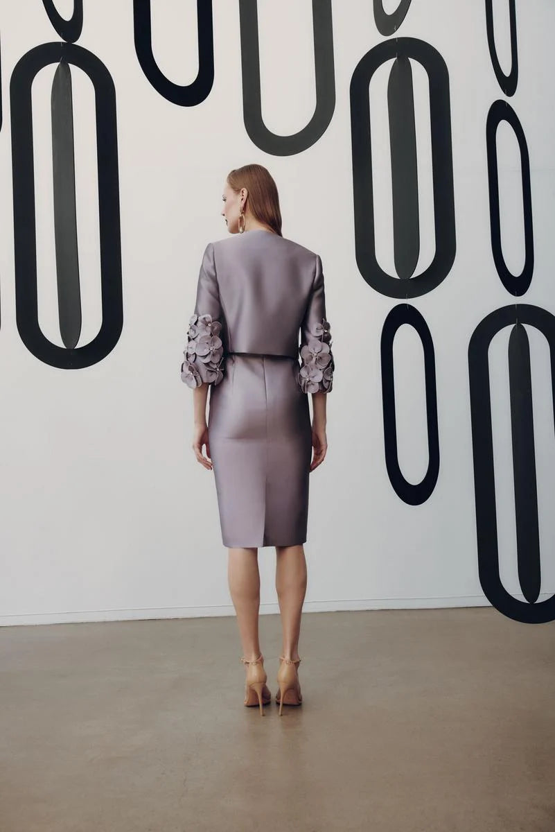 Short Jacket/Dress Suit in Amethyst