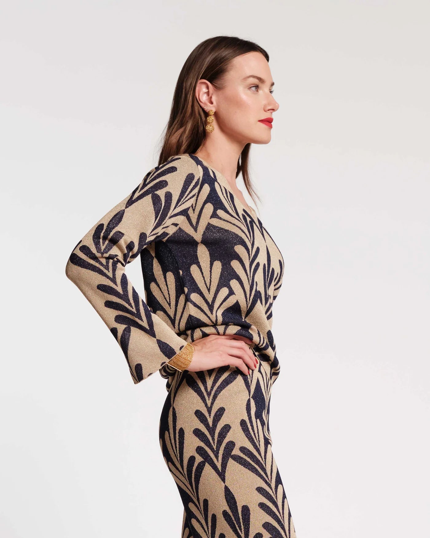 Dakota Top in Royal Palm