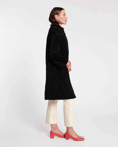 Dame Faux Fur Coat in Black