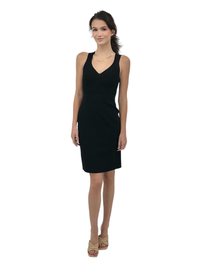 Knitted Body-Hug Mini Dress in Black