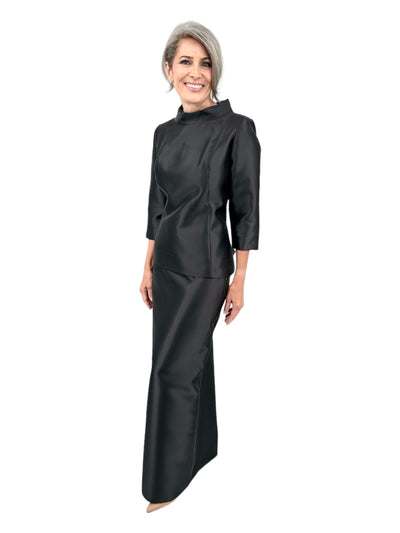Jackie O Top in Black