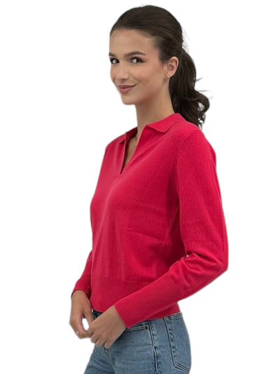 Fitted Polo in Poppy