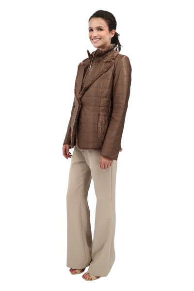 Mink Nylon Jacket in Mocca