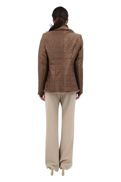 Mink Nylon Jacket in Mocca