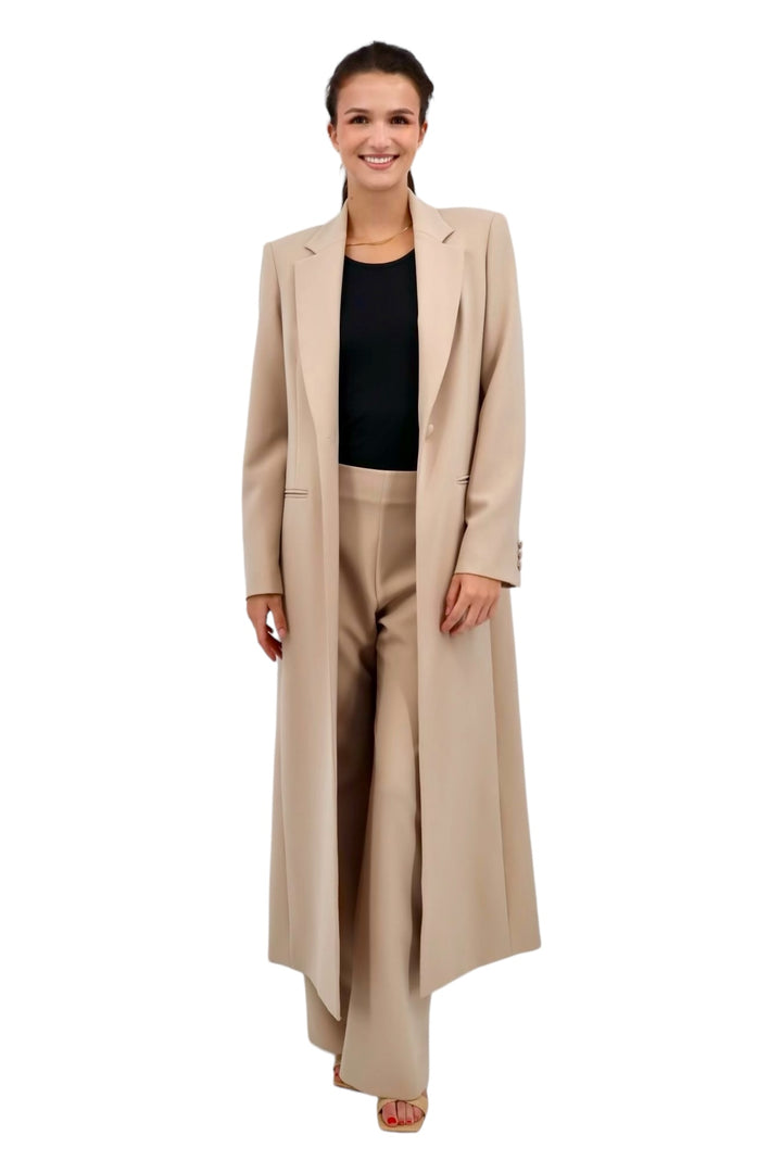 Cream colour coat outlet