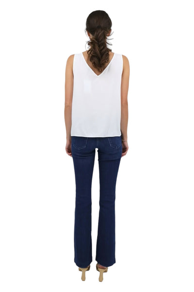 Sleeveless Liza Top in White