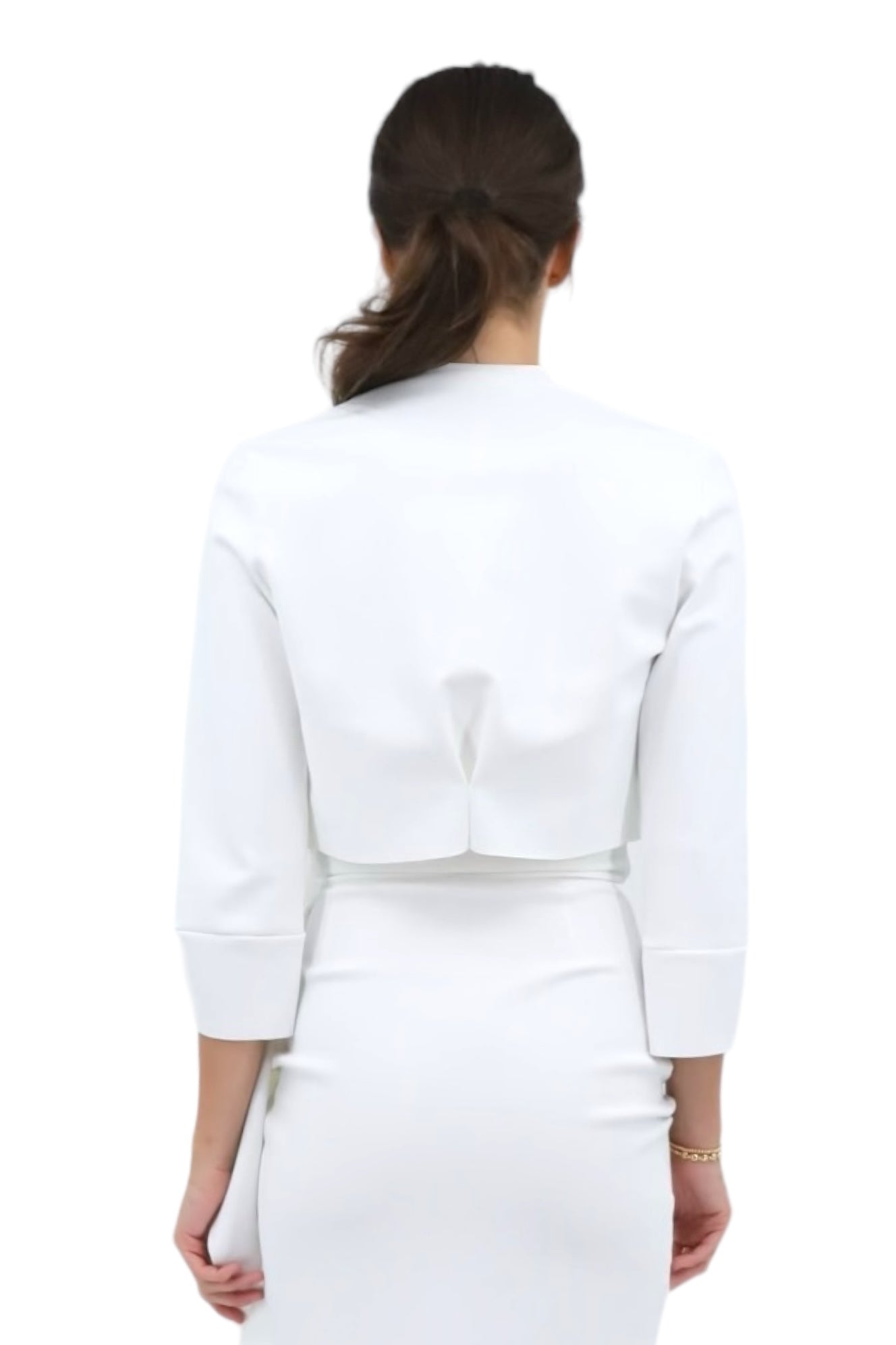 Mativel Bolero Jacket in White