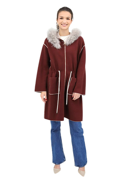 Reversible Knitwear Jacket in Hermes/Ghiaccio