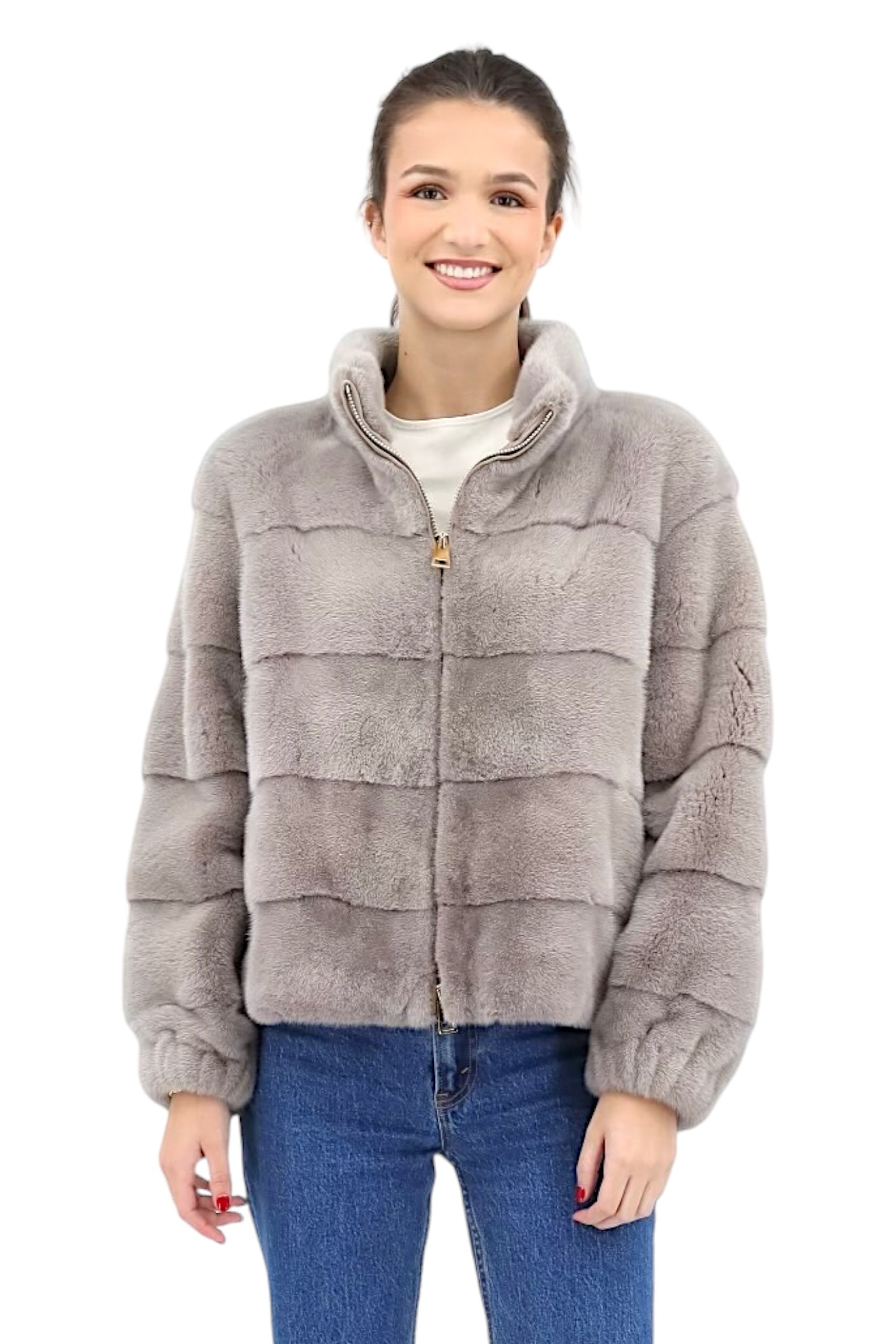 Mink Jacket in Cenere