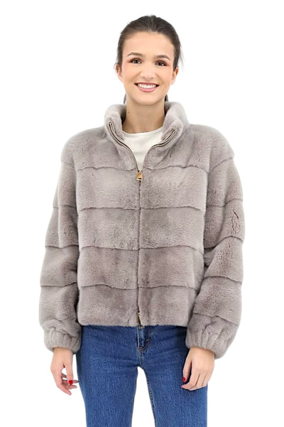 Mink Jacket in Cenere