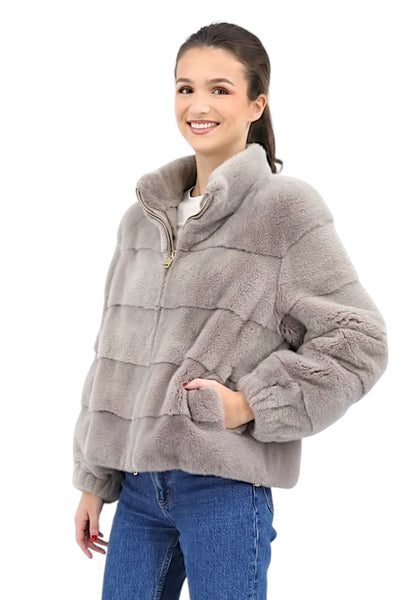 Mink Jacket in Cenere