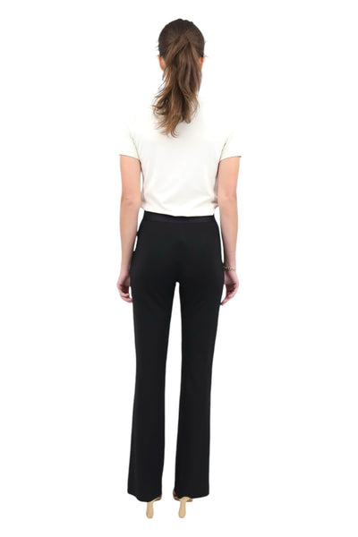 Matte Jersey Straight Leg Pant in Black