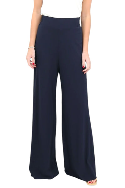 Pull Up Wide Leg Pant in Navy