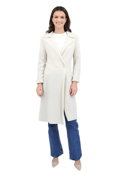 Angelique Wool Lana Coat in Winter White