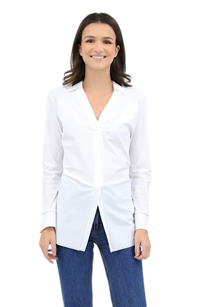Katu V-Neck Blouse in White