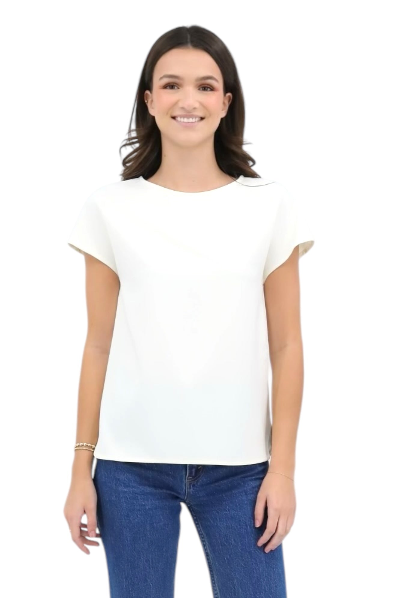 Short Sleeve Tee in Ivory