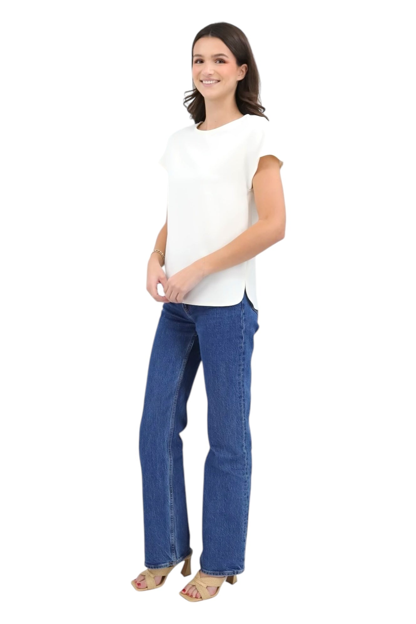 Short Sleeve Tee in Ivory