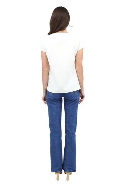 Short Sleeve Tee in Ivory