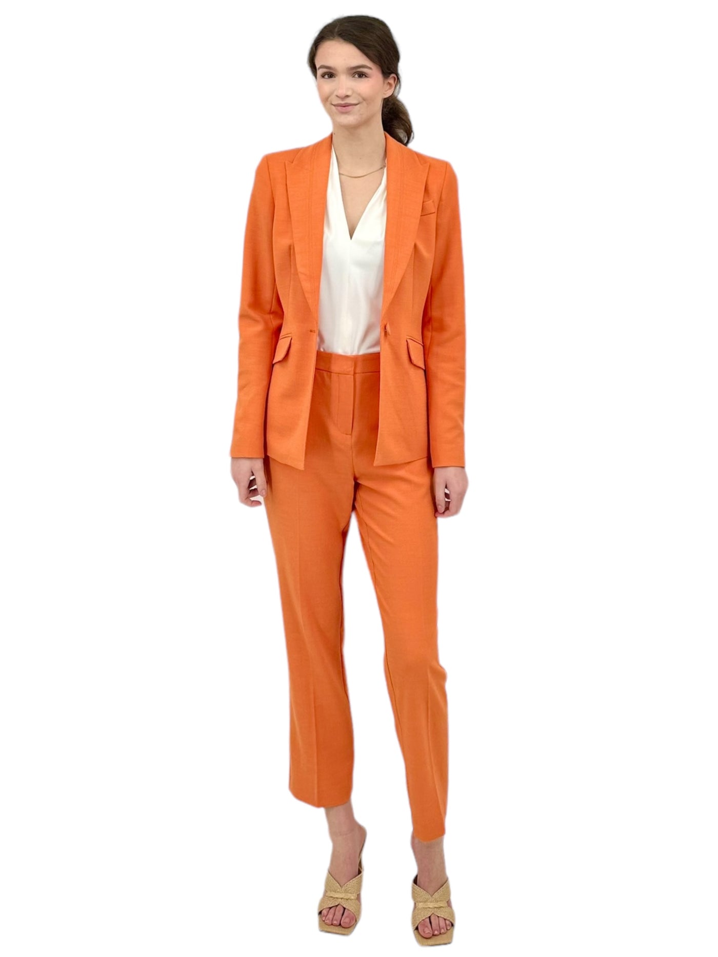 Slim Pant in Orange