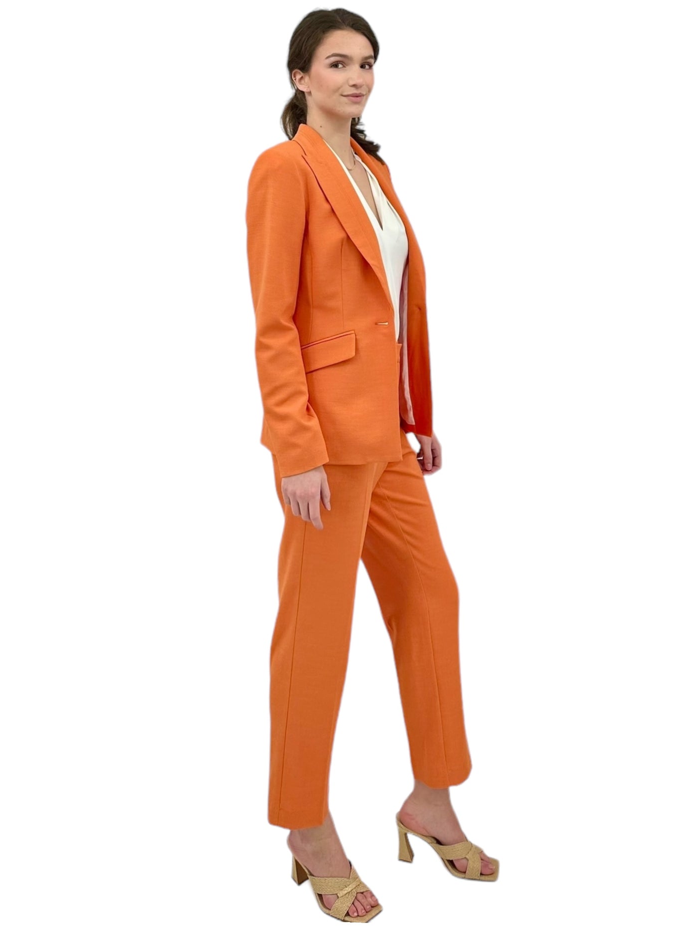 Slim Pant in Orange