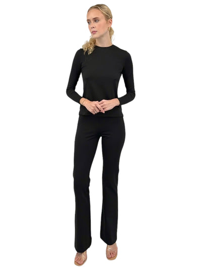 Miley Bootcut Ponte Pant in Black