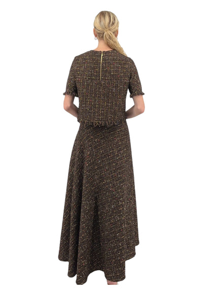 Tweed Top in Brown Multi