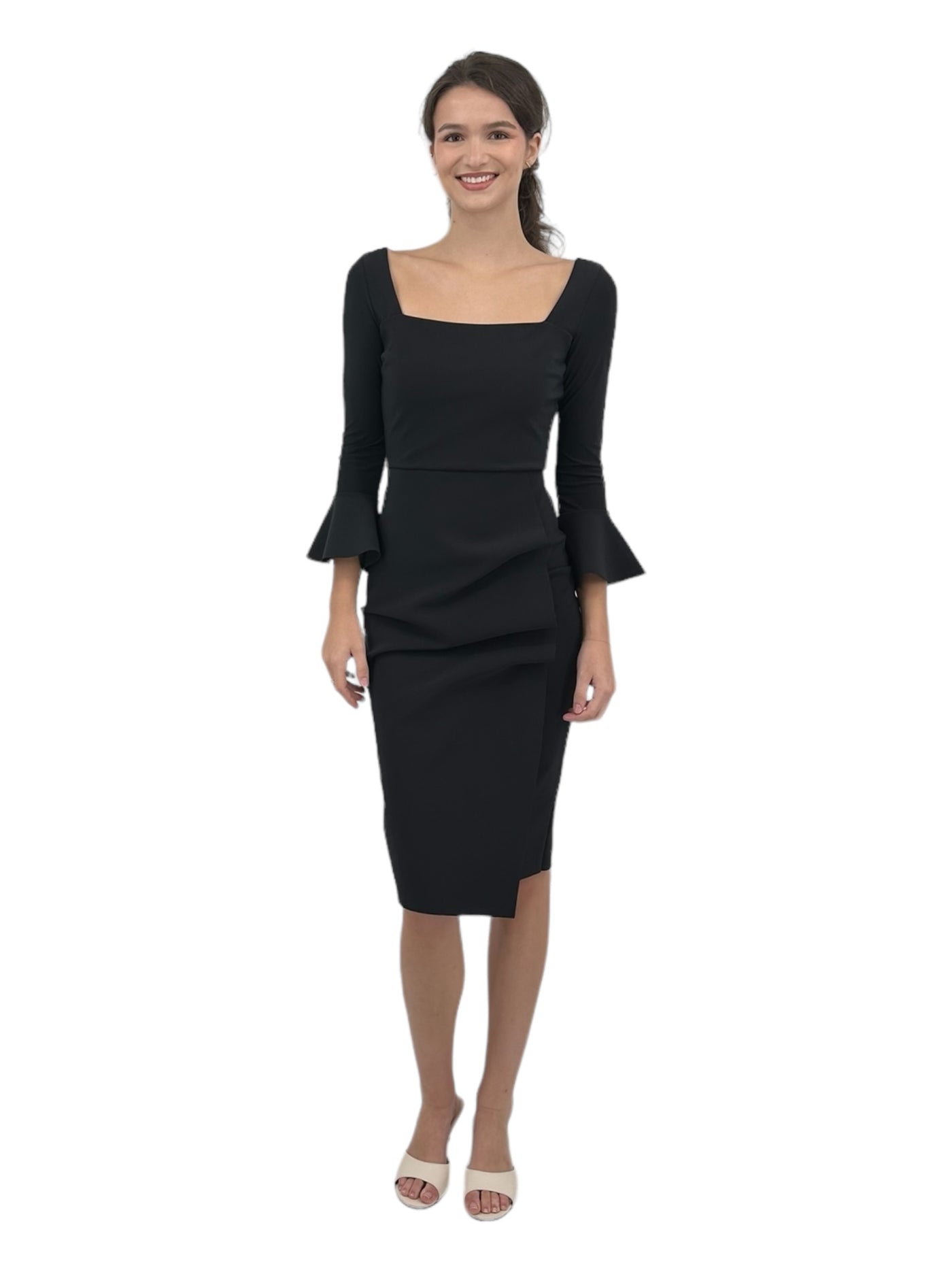 Astra Jersey Dress in Black
