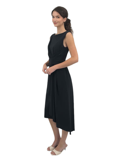 Cinthia Mix Jersey Dress in Black
