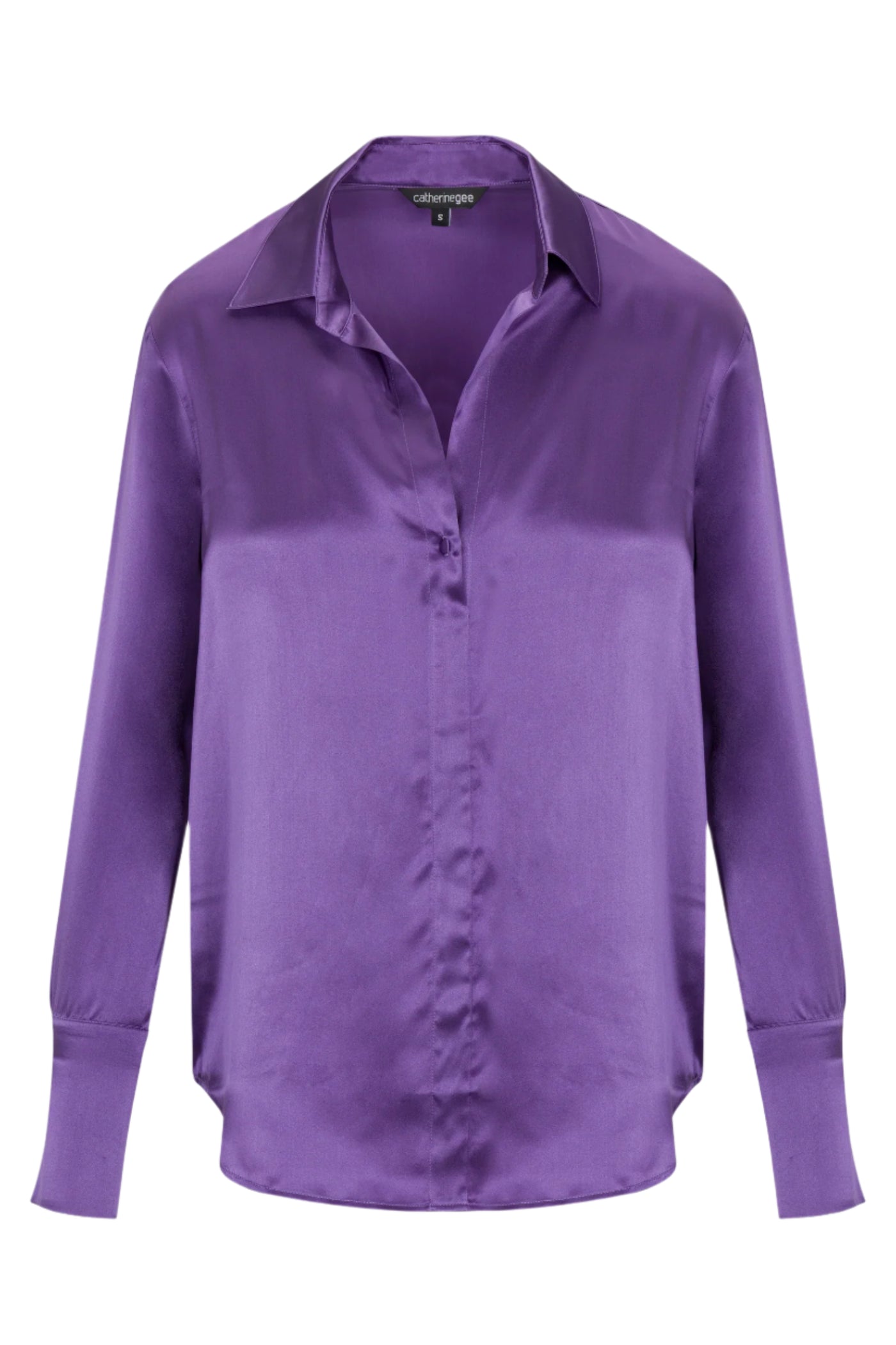 Daria French Cuff Blouse in Purple