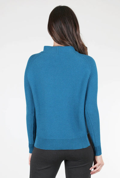 Garter Stitch Funnel - Ocean