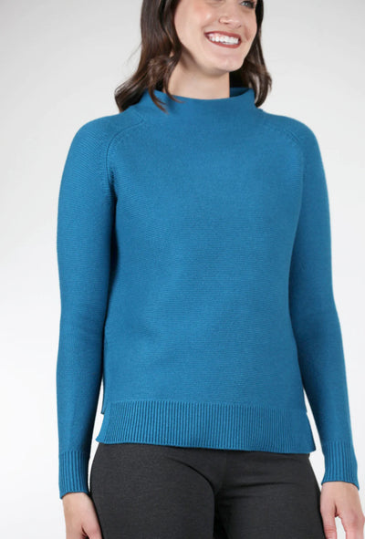 Garter Stitch Funnel - Ocean