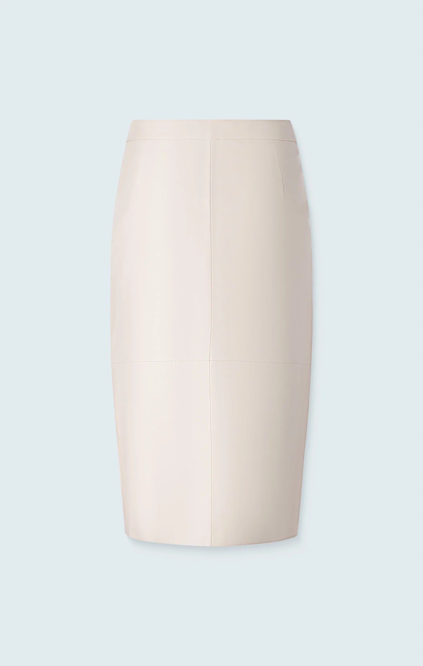 Pencil Skirt With Front Vent in Bone