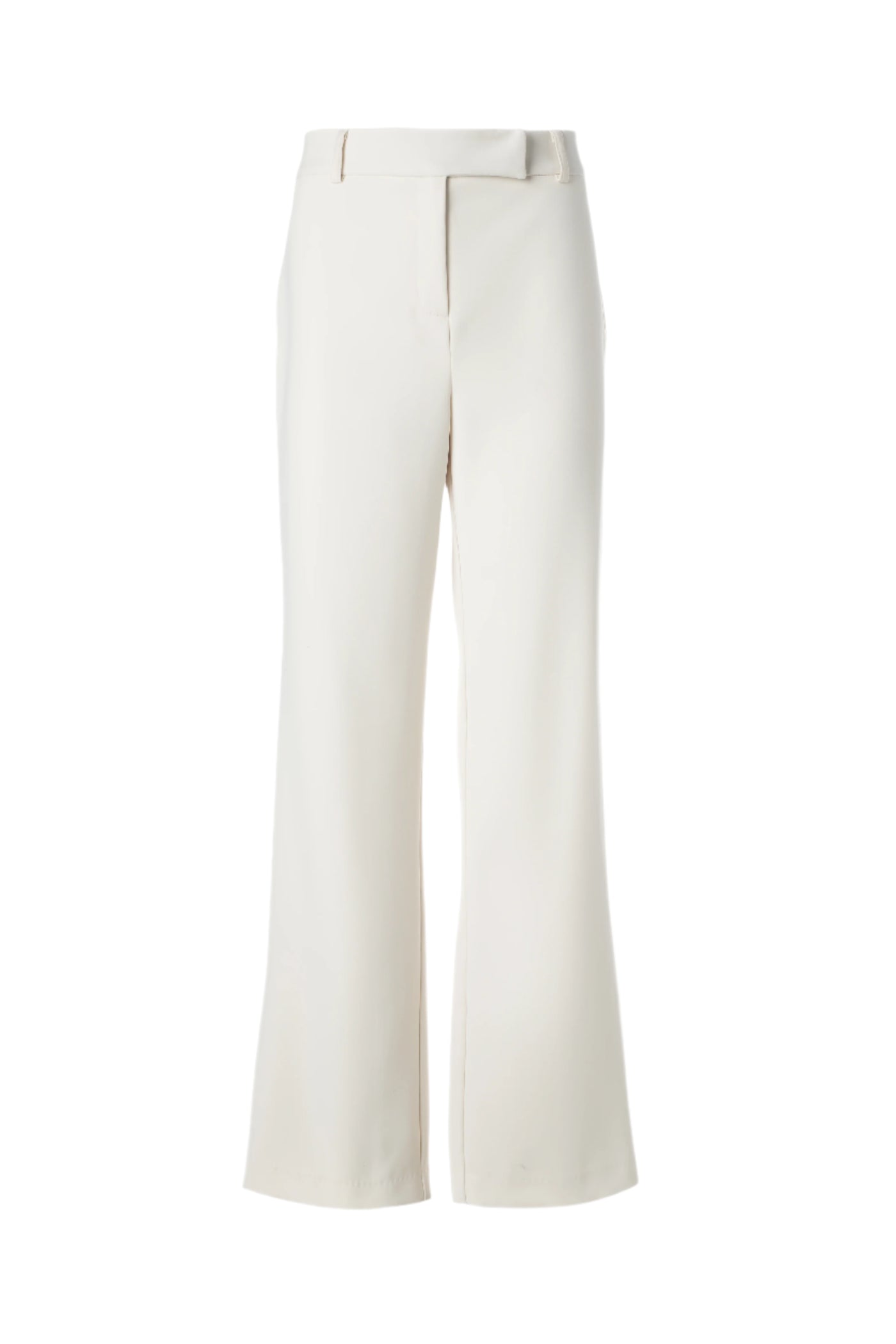 Straight Leg Pants with Welt Pockets in Off-White