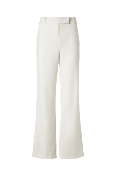 Straight Leg Pants with Welt Pockets in Off-White