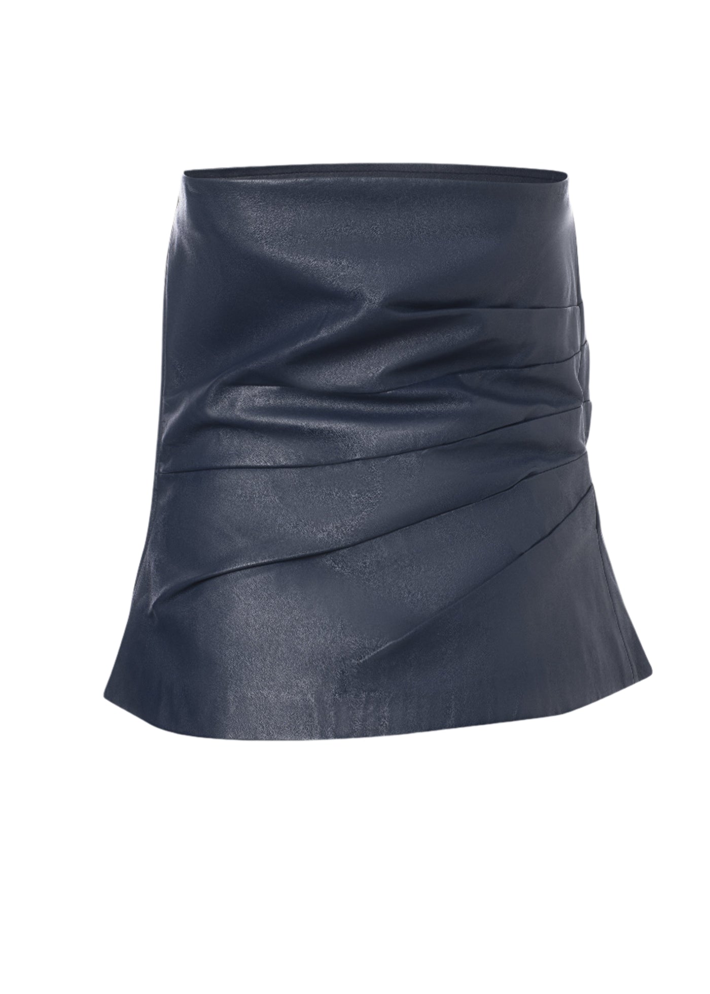 Leather Bustier in Midnight