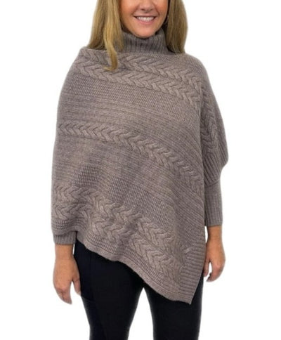 Luxe Cable Poncho - Seal