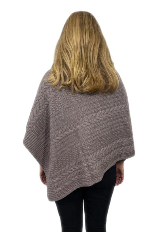 Luxe Cable Poncho - Seal