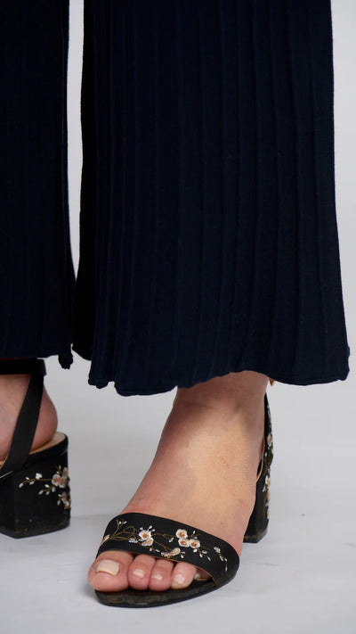 Julia Wide-Leg Pant - Navy