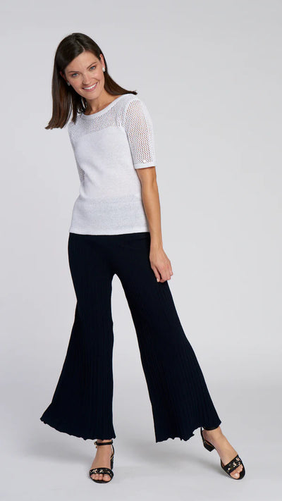 Julia Wide-Leg Pant - Navy