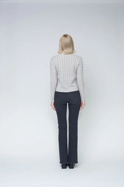 Two Tone Half Zip - Cloud