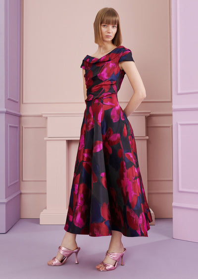 Floral Jacquard Dress