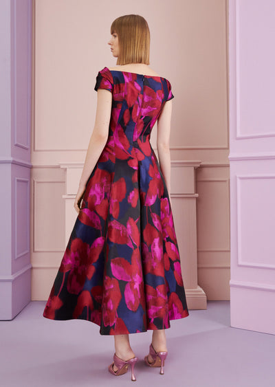 Floral Jacquard Dress