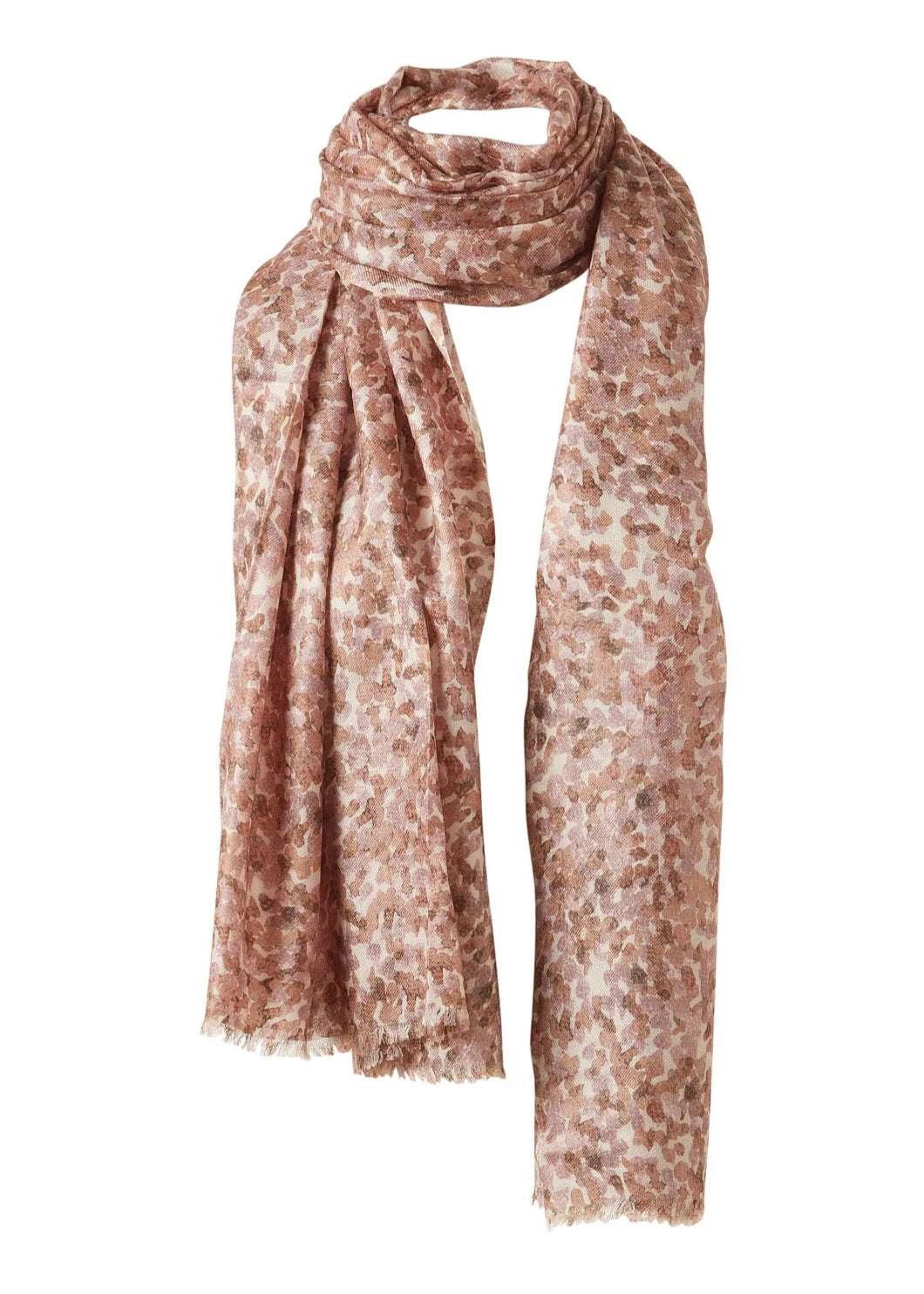 Pebble Print Scarf in Taupe Multi
