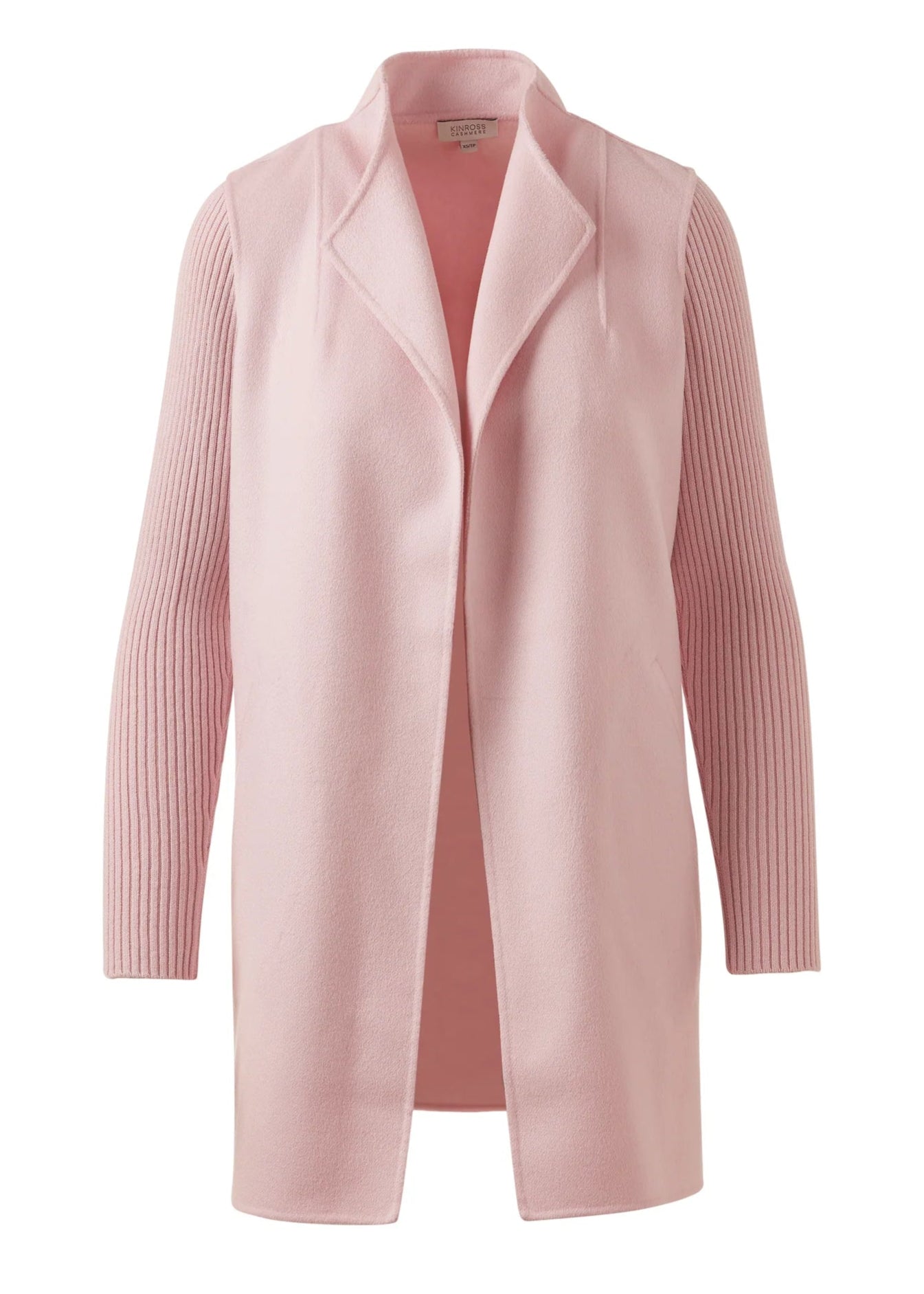 Rib Sleeve Coat in Ballet