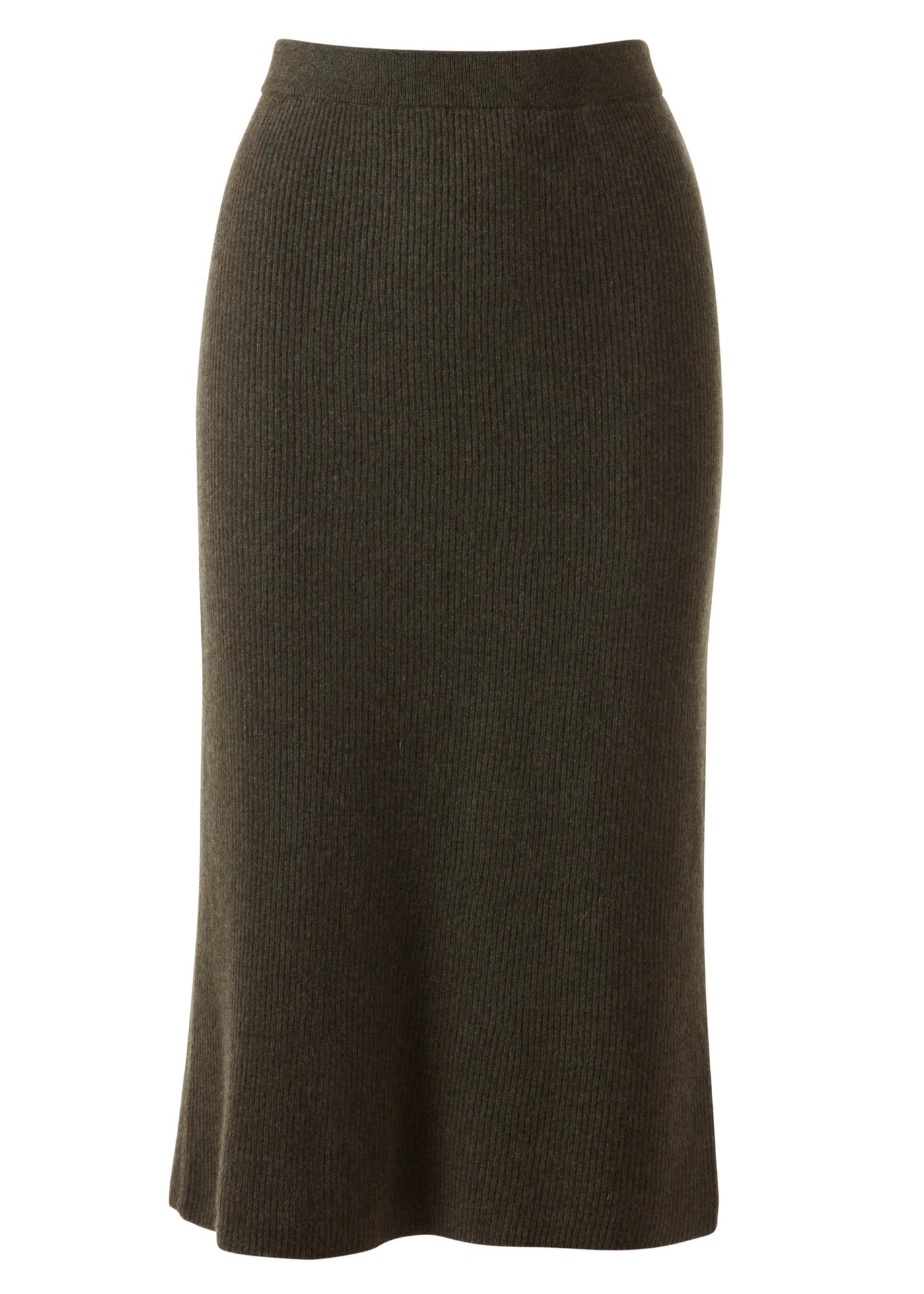 Rib Skirt in Loden
