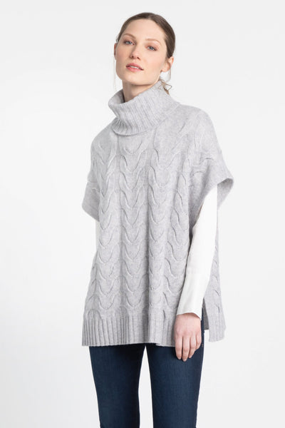 Luxe Cable Cowl Popover - Silver