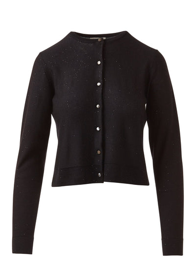 Sequin Cardigan in Black