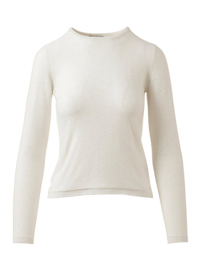 Sequin Crew in Ivory